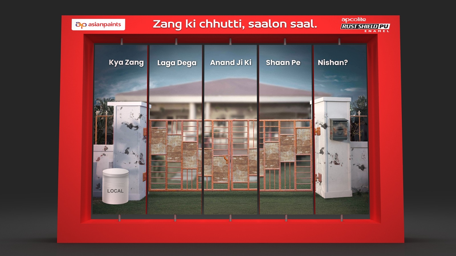 Asian Paints POSM reverse view after rotation
