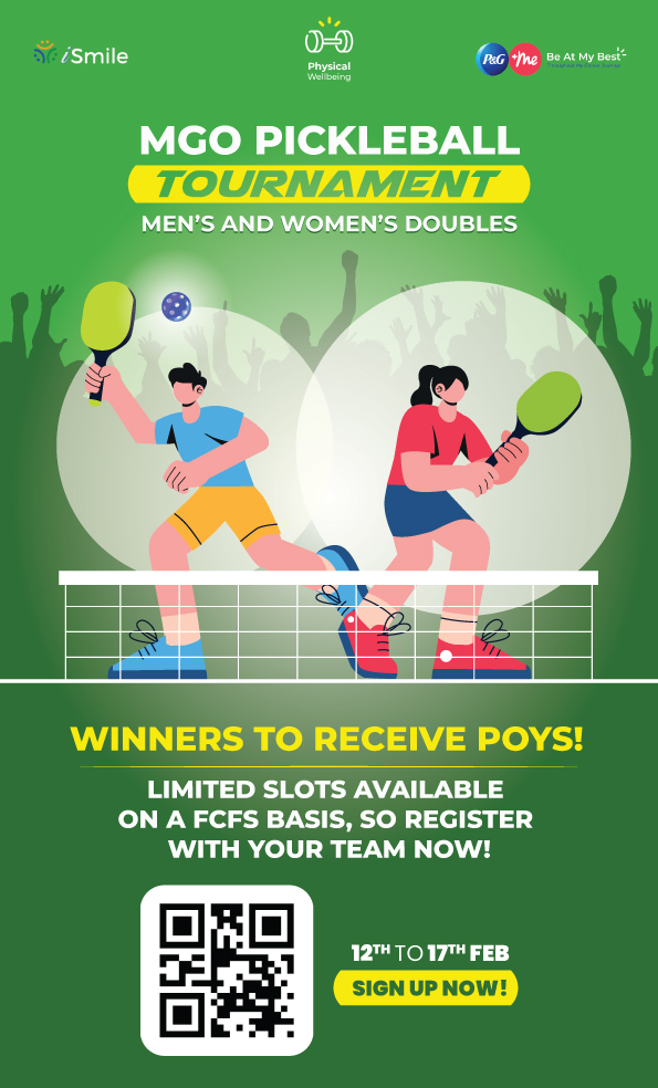 P&G Pickleball tournament registration mailer